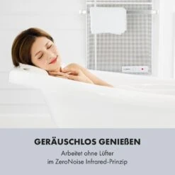 Hot Spot Wave Heizpanel 51x80cm 20m² 1000W Stufenlos IP24 Aluminium -Klarstein 10032994 de 0004 logo