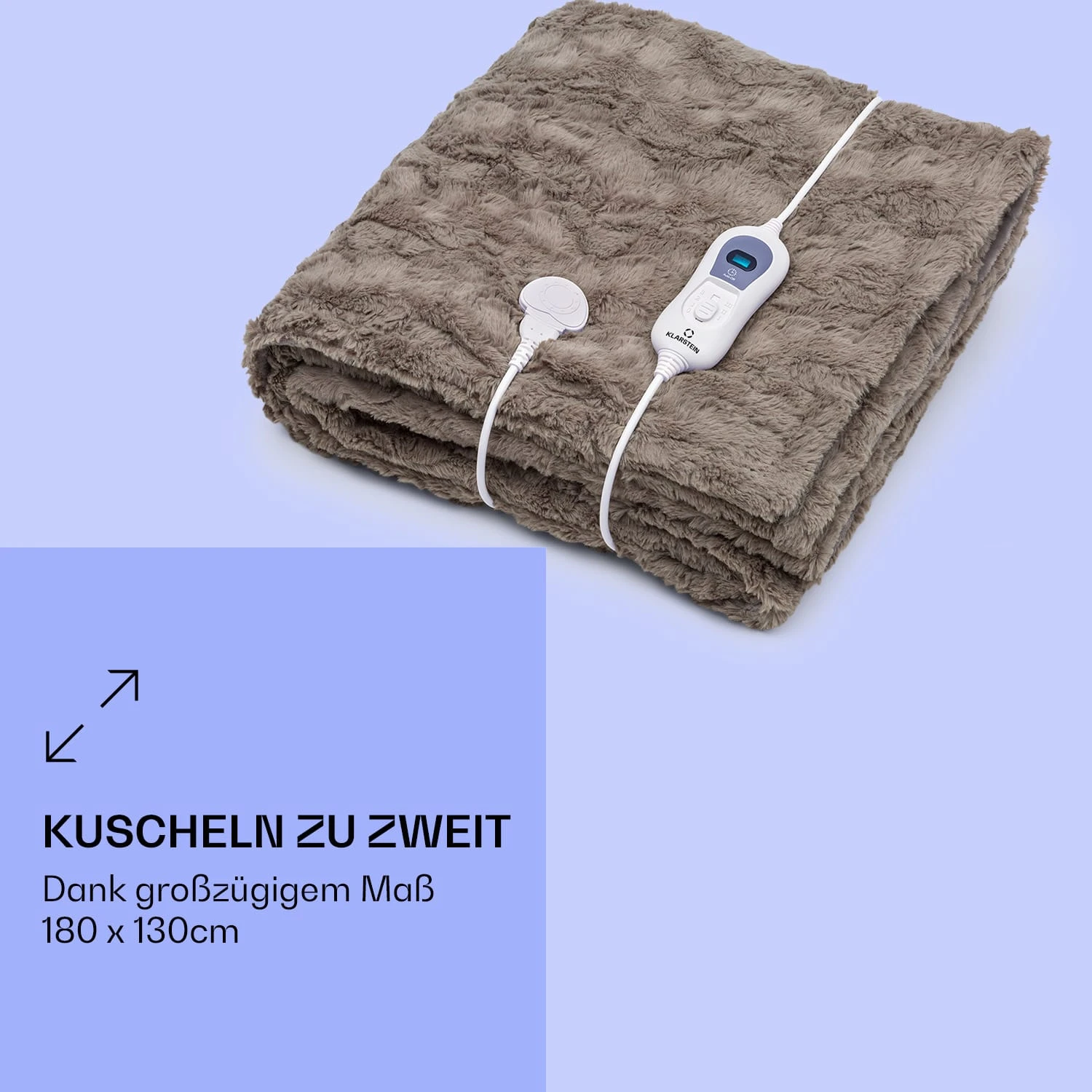 Dr. Watson Comfort & Style Heizdecke 120W 180x130cm Faux Fur 7 Dr. Watson Comfort & Style Heizdecke 120W 180x130cm Faux Fur – Bild 5