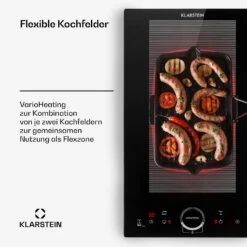 Delicatessa Slim Domino Induktionskochfeld 3500W Timer Schwarz -Klarstein 10033015 de 0004 usp