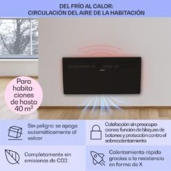 Hot Spot Slimcurve Heizgerät 80x40cm 40m² 2000W 5-40°C LED IP24 12 Hot Spot Slimcurve Heizgerät 80x40cm 40m² 2000W 5-40°C LED IP24 -Klarstein 10033017 de 0004 usp