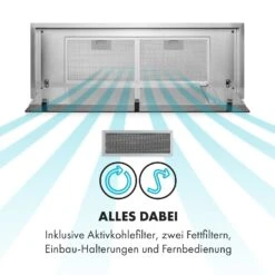 High Line Deckenhaube 77 Cm 410 M3/h 75W 3 Stufen Fernbedienung -Klarstein 10033053 de 0009 logo