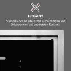 High Line Deckenhaube 90cm 410 M3/h 75W 3 Stufen Fernbedienung Schwarz -Klarstein 10033054 de 0008 logo