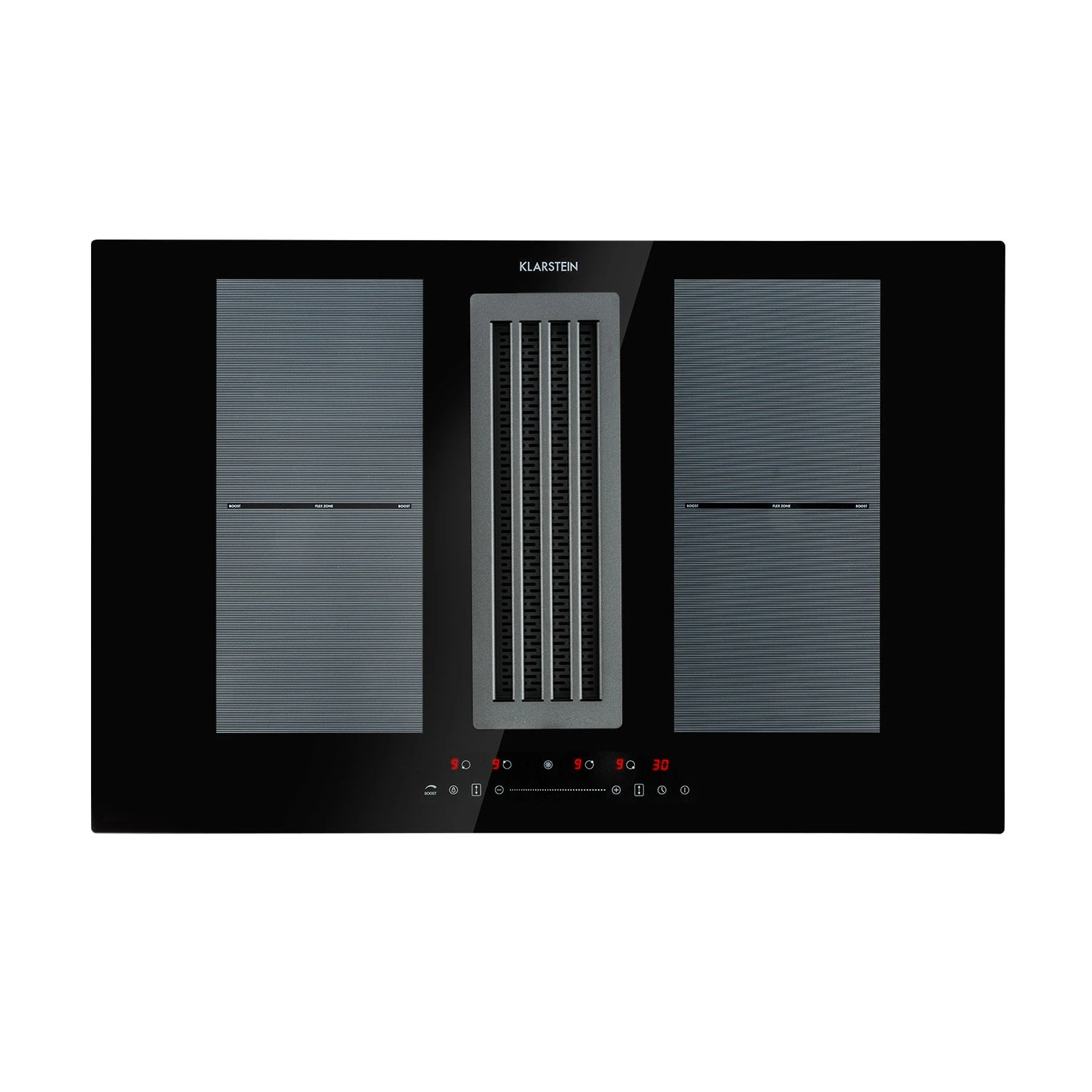 Full House Down Air System Induktionsherd + Dunstabzugshaube Schwarz 3 Full House Down Air System Induktionsherd + Dunstabzugshaube Schwarz