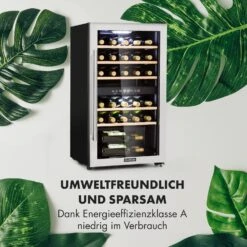 Vinamour 29 Duo Weinkühlschrank 2 Zonen 80L/29 Flaschen 5-22°C Touch 17 Vinamour 29 Duo Weinkühlschrank 2 Zonen 80L/29 Flaschen 5-22°C Touch -Klarstein 10033083 de 0006 logo