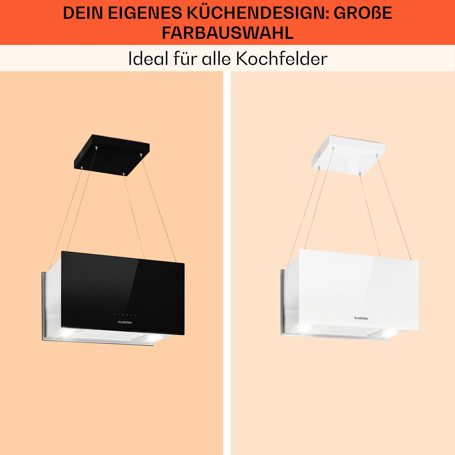 Kronleuchter L Inselabzugshaube 60cm Abluft: 590m³/h LED Touch Glas Weiß 8 Kronleuchter L Inselabzugshaube 60cm Abluft: 590m³/h LED Touch Glas Weiß – Bild 7