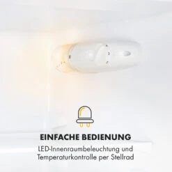 Miro XL Kühl-Gefrierkombination 180/69 L Black-Board-Front -Klarstein 10033130 de 0007 logo