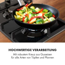 Ignito Domino Gaskochfeld 2-flammig Sabaf-Brenner Glaskeramik Schwarz -Klarstein 10033131 de 0007 logo