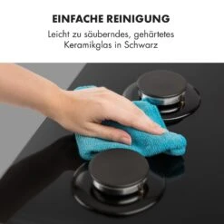 Ignito 4 Zonen Gaskochfeld 4-flammig Sabaf-Brenner Glaskeramik Schwarz 18 Ignito 4 Zonen Gaskochfeld 4-flammig Sabaf-Brenner Glaskeramik Schwarz -Klarstein 10033132 de 0008 logo