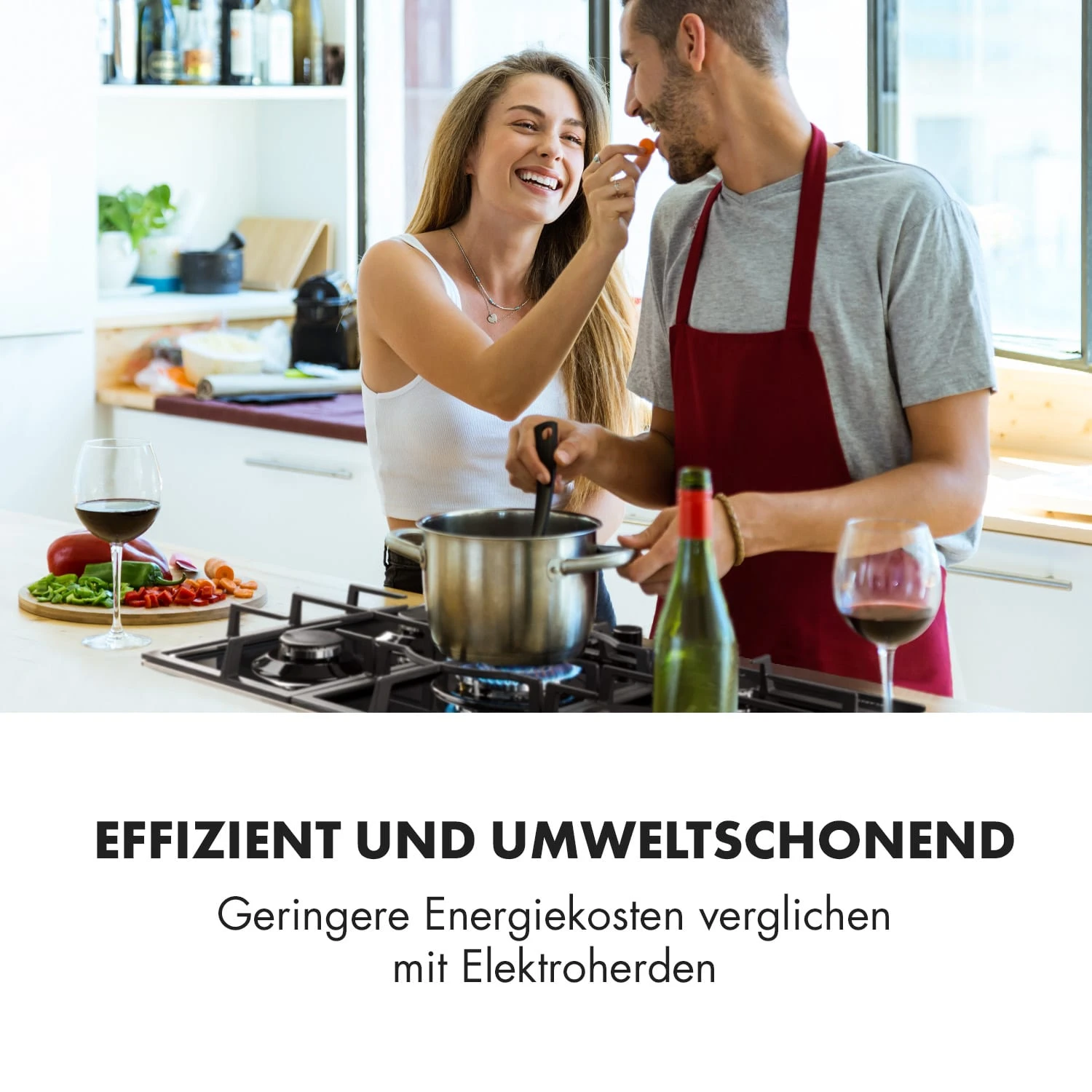 Ignito 5 Zonen Gaskochfeld 5-flammig Sabaf-Brenner Glaskeramik Schwarz 4 Ignito 5 Zonen Gaskochfeld 5-flammig Sabaf-Brenner Glaskeramik Schwarz – Bild 2