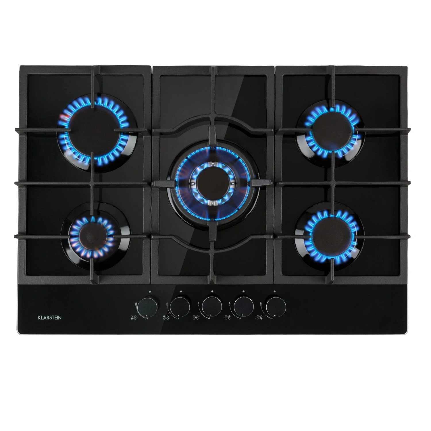 Ignito 5 Zonen Gaskochfeld 5-flammig Sabaf-Brenner Glaskeramik Schwarz 3 Ignito 5 Zonen Gaskochfeld 5-flammig Sabaf-Brenner Glaskeramik Schwarz