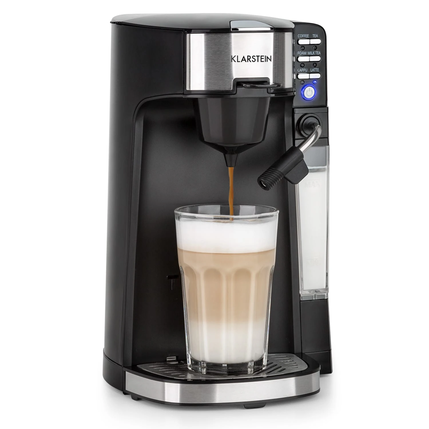 Baristomat 2-in-1-Heißgetränkeautomat Kaffee Tee Milchschaum 3 Baristomat 2-in-1-Heißgetränkeautomat Kaffee Tee Milchschaum