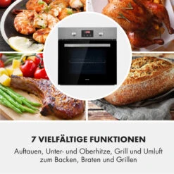 Kalahari Elektrischer Einbaubackofen 2300W 7 Funktionen Schwarz 20 Kalahari Elektrischer Einbaubackofen 2300W 7 Funktionen Schwarz -Klarstein 10033187 de 0008 logo