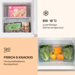 Audrey Kühl- & Gefrierkombination 97l/39l Retro-Look 2 Böden 13 Audrey Kühl- & Gefrierkombination 97l/39l Retro-Look 2 Böden -Klarstein 10033193 de 0004 logo