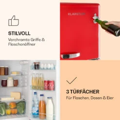 Audrey Kühl- & Gefrierkombination 97l/39l Retro-Look 2 Böden 14 Audrey Kühl- & Gefrierkombination 97l/39l Retro-Look 2 Böden -Klarstein 10033193 de 0005 logo