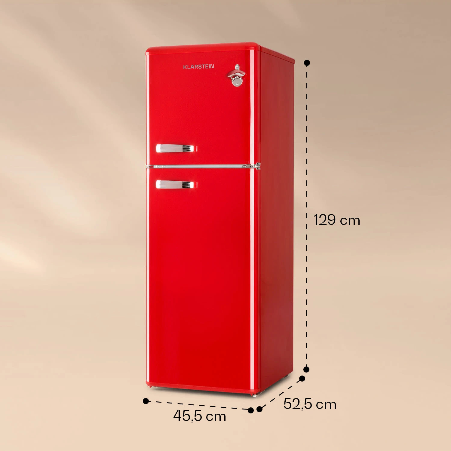 Audrey Kühl- & Gefrierkombination 97l/39l Retro-Look 2 Böden 9 Audrey Kühl- & Gefrierkombination 97l/39l Retro-Look 2 Böden – Bild 7