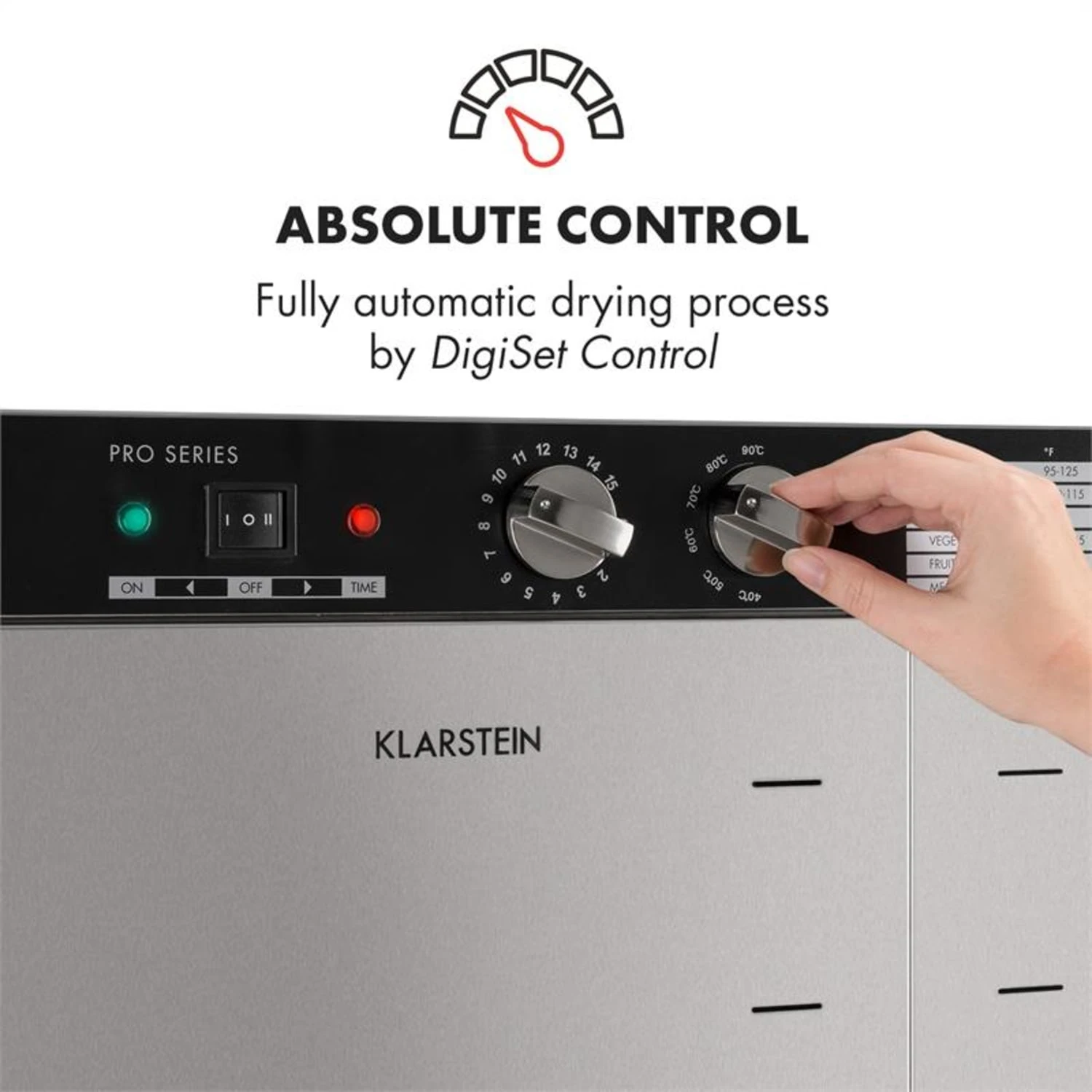 Master Jerky 24 Dörrautomat 5850W 40-90 °C 15h-Timer Edelstahl Silber 5 Master Jerky 24 Dörrautomat 5850W 40-90 °C 15h-Timer Edelstahl Silber – Bild 3