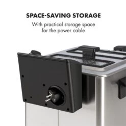 Family Fry Fritteuse 3000W Oil Drain Technology Edelstahl Silber 18 Family Fry Fritteuse 3000W Oil Drain Technology Edelstahl Silber -Klarstein 10033342 yy 0009 logo Klarstein Family Fry Fritteuse 3000W silber