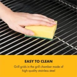 Beef Brisket Smoker Grill Holzkohlegrill/Smoker Edelstahl-Grill Mobil -Klarstein 10033460 yy 0007 logo Klarstein Beef Brisket Smoker Grill schwarz