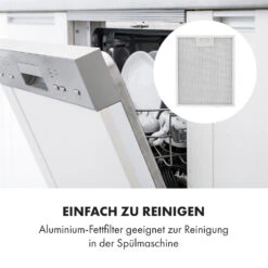 Contempo Neo Unterbau-Abzugshaube 60cm 175m³/h Edelstahl LED Acryl -Klarstein 10033471 de 0005 logo
