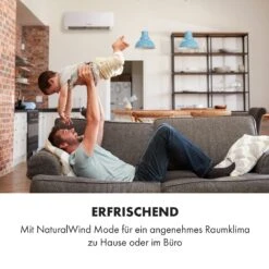 Windwaker Split-Klimaanlage 9.000 BTU/2,7 KW Luftdurchsatz 600m³/h -Klarstein 10033482 de 0007 logo