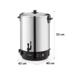 KonfiStar 40 Einkochautomat Getränkespender 2500W 40L Edelstahl 21 KonfiStar 40 Einkochautomat Getränkespender 2500W 40L Edelstahl -Klarstein 10033524 yy 0010 logo Food Preserver 40L