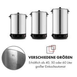 KonfiStar 50 Einkochautomat Getränkespender 2500W 50L Edelstahl 20 KonfiStar 50 Einkochautomat Getränkespender 2500W 50L Edelstahl -Klarstein 10033525 de 0009 logo
