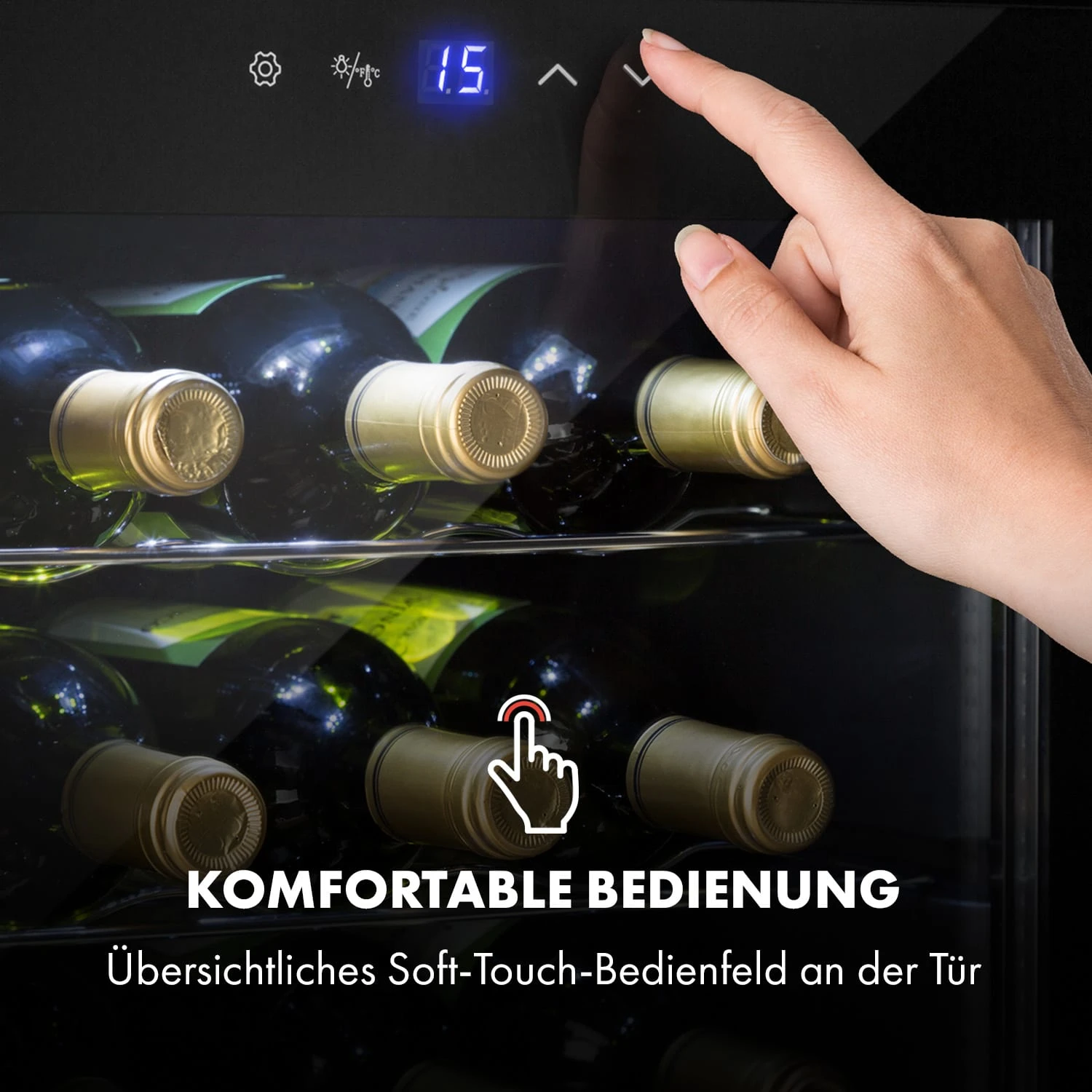 Shiraz 16 Uno Weinkühlschrank 42l Touch-Bedienfeld 131W 5-18°C 8 Shiraz 16 Uno Weinkühlschrank 42l Touch-Bedienfeld 131W 5-18°C – Bild 6