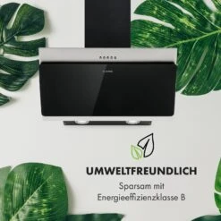 Alessia Dunstabzugshaube Kopffreihaube 350 M³/h Push Control Schwarz -Klarstein 10033697 de 0006 logo