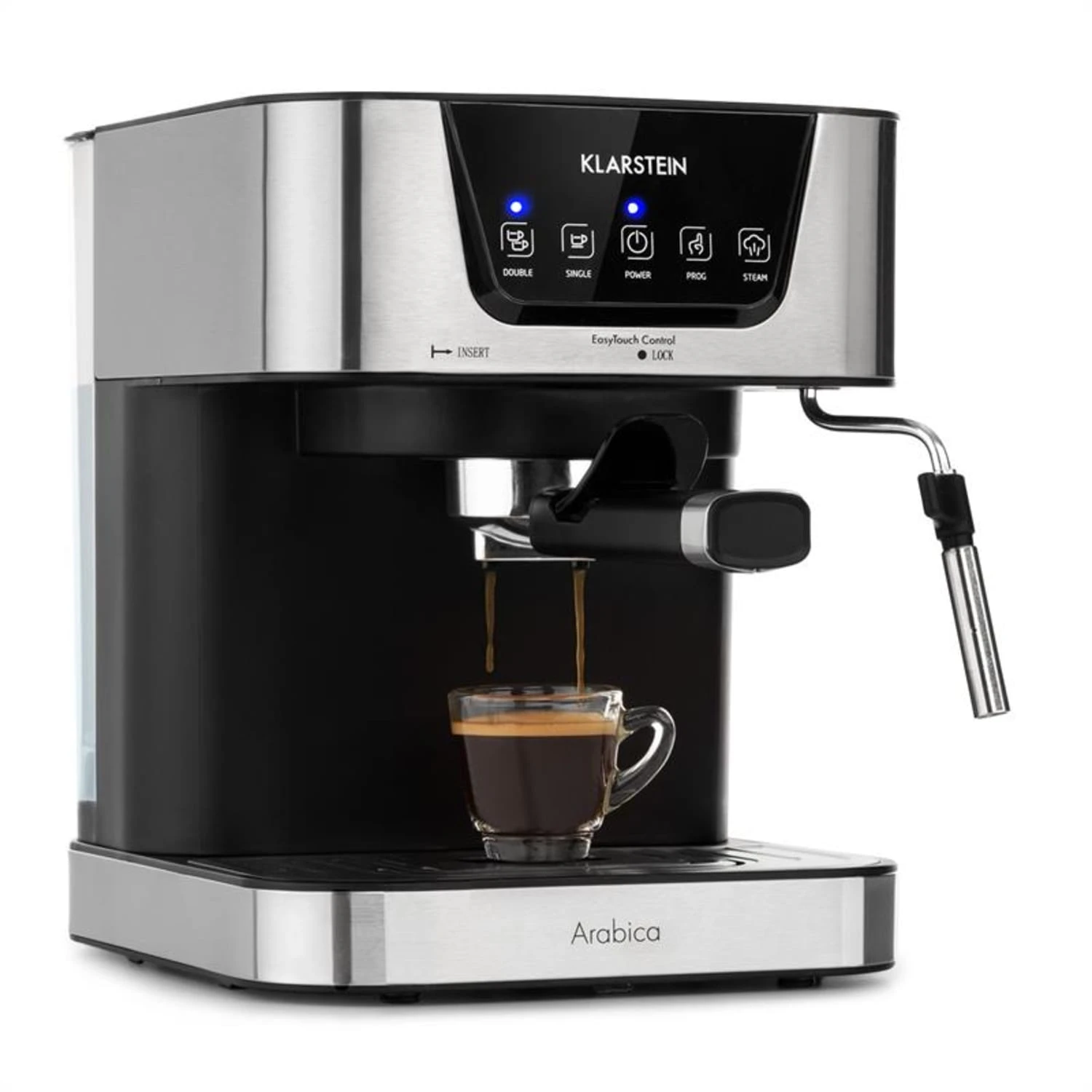 Arabica Espressomaschine 1050W 15 Bar 1,5l Touch-Bedienfeld Edelstahl 3 Arabica Espressomaschine 1050W 15 Bar 1,5l Touch-Bedienfeld Edelstahl