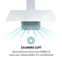 Laurel 90 Dunstabzugshaube 90cm Abluft: 350 M³/h LED Touch Weiß 15 Laurel 90 Dunstabzugshaube 90cm Abluft: 350 M³/h LED Touch Weiß -Klarstein 10033769 de 0004 logo