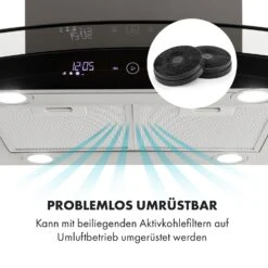 Colette Dunstabzugshaube 90cm 600m³/h EEK A Edelstahl Silber 20 Colette Dunstabzugshaube 90cm 600m³/h EEK A Edelstahl Silber -Klarstein 10033776 de 0007 logo