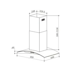 Colette Dunstabzugshaube 90cm 600m³/h EEK A Edelstahl Silber 24 Colette Dunstabzugshaube 90cm 600m³/h EEK A Edelstahl Silber -Klarstein 10033776 yy 0011 logo Klarstein Colette Dunstabzugshaube 90 cm silber