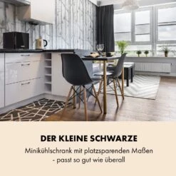 Frosty Mini-Kühlschrank EEC A Spiegelglastür 10 Liter Schwarz 13 Frosty Mini-Kühlschrank EEC A Spiegelglastür 10 Liter Schwarz -Klarstein 10033836 de 0002 logo