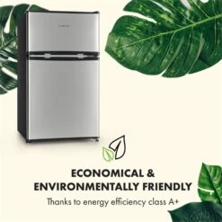 Big Daddy Cool Kühl-Gefrierkombination 61/25 Liter 2 Ebenen Edelstahl 23 Big Daddy Cool Kühl-Gefrierkombination 61/25 Liter 2 Ebenen Edelstahl -Klarstein 10034005 yy 0010 logo Klarstein Big Daddy Cool Kuehl Gefrierkombination