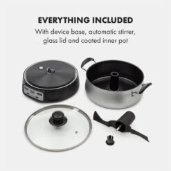 Jam Session Marmeladen- Und Geleekocher 1000W 2 Automatikprogramme 18 Jam Session Marmeladen- Und Geleekocher 1000W 2 Automatikprogramme -Klarstein 10034109 yy 0008 logo Klarstein Jam Session Marmeladen und Geleekocher