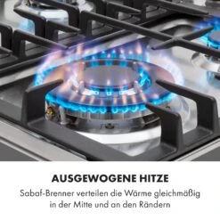 Ignito 4 Zonen Gaskochfeld 4-flammig Sabaf-Brenner Edelstahl Silber 13 Ignito 4 Zonen Gaskochfeld 4-flammig Sabaf-Brenner Edelstahl Silber -Klarstein 10034110 de 0003 logo