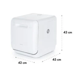 Aquatica Geschirrspüler Freistehend Installationsfrei 2 Gedecke 860W 22 Aquatica Geschirrspüler Freistehend Installationsfrei 2 Gedecke 860W -Klarstein 10034126 yy 0010 logo Klarstein Aquatica Geschirrspueler weiss