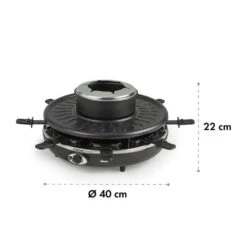 Fonduelette Raclette Und Fondue 1350W 1 Liter 38 Cm Ø Für 8 Personen 15 Fonduelette Raclette Und Fondue 1350W 1 Liter 38 Cm Ø Für 8 Personen -Klarstein 10034138 yy 0007 logo Klarstein Fonduelette Raclette und Fondue 1350W