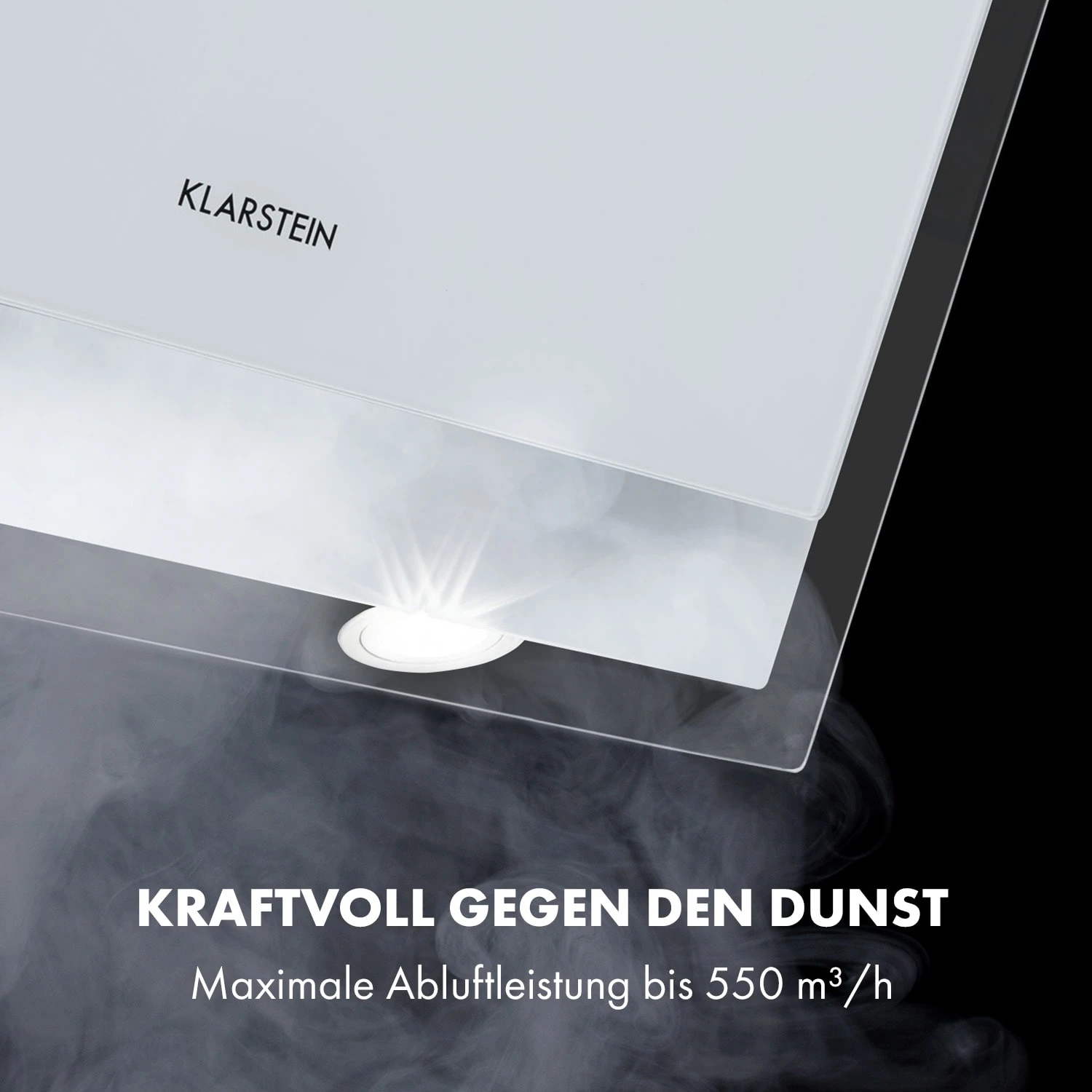 Mirage 60 Dunstabzugshaube 550 M³/h Touch-Panel Ambient EEC A++ Weiß 5 Mirage 60 Dunstabzugshaube 550 M³/h Touch-Panel Ambient EEC A++ Weiß – Bild 3