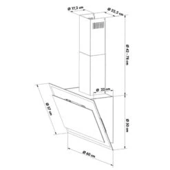 Mirage 60 Dunstabzugshaube 550 M³/h Touch-Panel Ambient EEC A++ Weiß 22 Mirage 60 Dunstabzugshaube 550 M³/h Touch-Panel Ambient EEC A++ Weiß -Klarstein 10034151 yy 0010 logo Klarstein Mirage 60 Dunstabzugshaube 60cm weiss