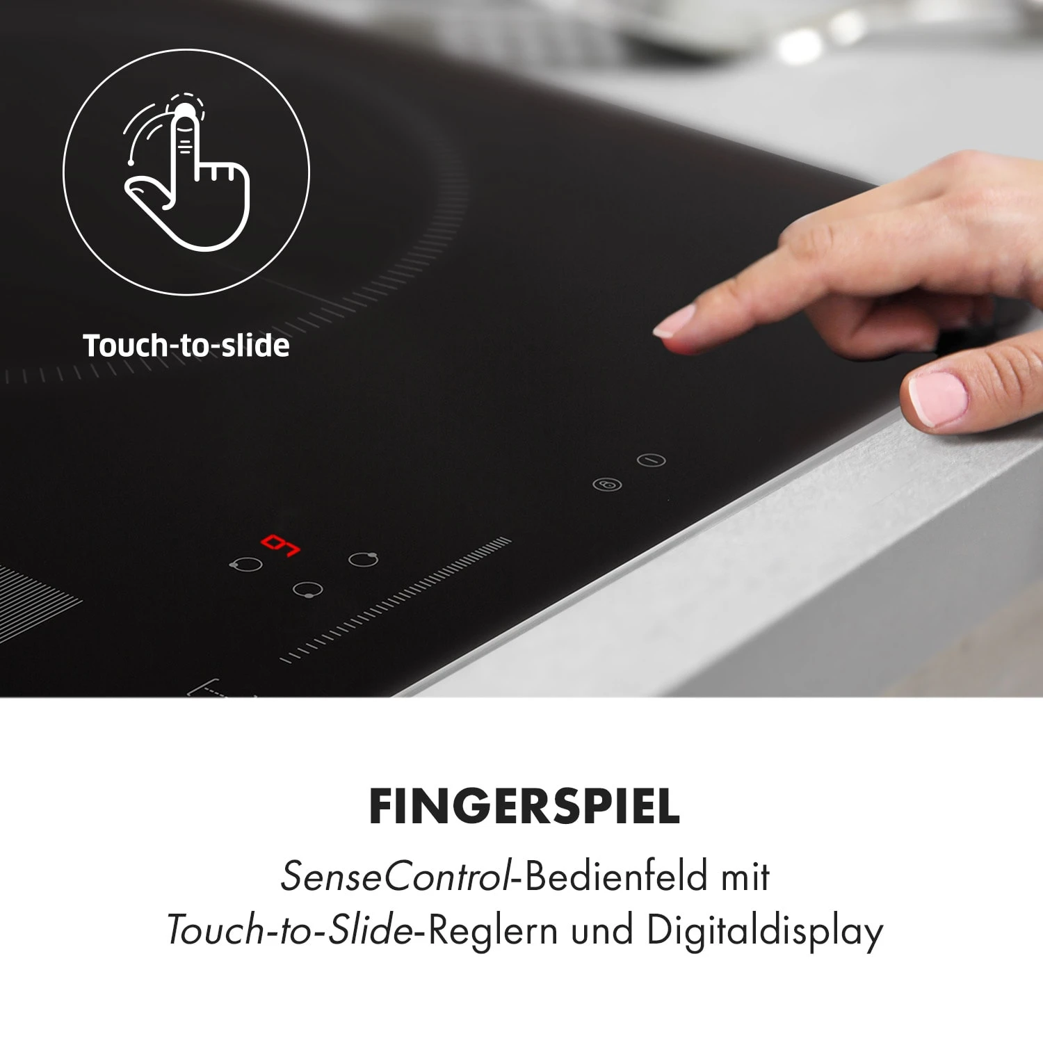Delicatessa 3 Flex Induktionskochfeld 3 Zonen 6600W Flexzone Schwarz 8 Delicatessa 3 Flex Induktionskochfeld 3 Zonen 6600W Flexzone Schwarz – Bild 6