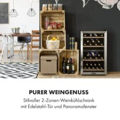 Vinamour 45 DuoWeinkühlschrank 2 Zonen 118 Ltr / 45 Fl 5-18 °C 13 Vinamour 45 DuoWeinkühlschrank 2 Zonen 118 Ltr / 45 Fl 5-18 °C -Klarstein 10034216 de 0002 logo