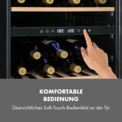 Vinamour 45 DuoWeinkühlschrank 2 Zonen 118 Ltr / 45 Fl 5-18 °C 17 Vinamour 45 DuoWeinkühlschrank 2 Zonen 118 Ltr / 45 Fl 5-18 °C -Klarstein 10034216 de 0006 logo