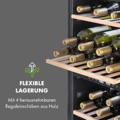 Vinamour 45 DuoWeinkühlschrank 2 Zonen 118 Ltr / 45 Fl 5-18 °C 19 Vinamour 45 DuoWeinkühlschrank 2 Zonen 118 Ltr / 45 Fl 5-18 °C -Klarstein 10034216 de 0008 logo