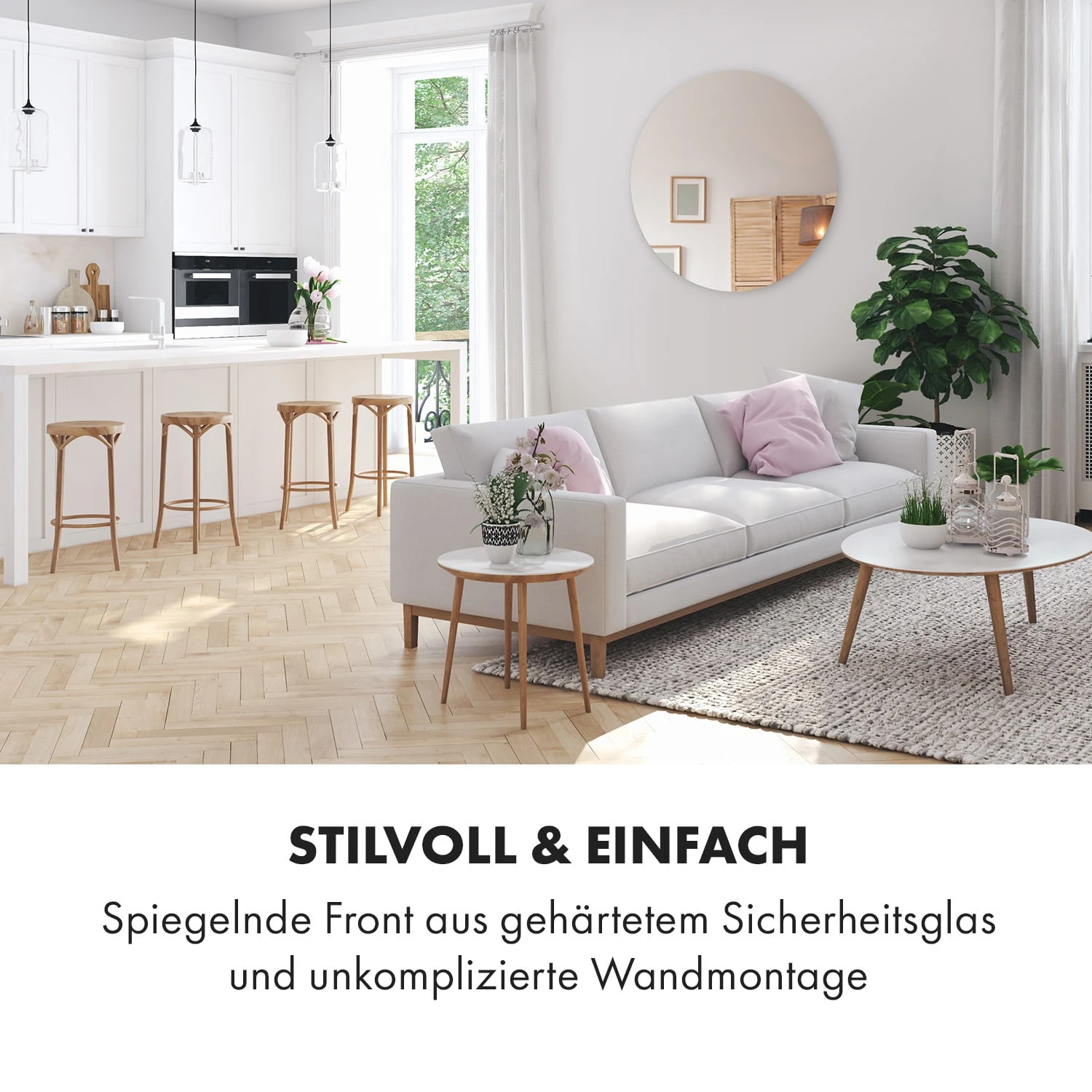 Marvel Mirror Infrarotheizung 300W Wochentimer IP54 Spiegel Rund 5 Marvel Mirror Infrarotheizung 300W Wochentimer IP54 Spiegel Rund – Bild 3