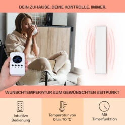Wonderwall Air 36 Infrarotheizung 120x30cm 360W Wandinstallation Fernbedienung 12 Wonderwall Air 36 Infrarotheizung 120x30cm 360W Wandinstallation Fernbedienung -Klarstein 10034231 de 0003 usp