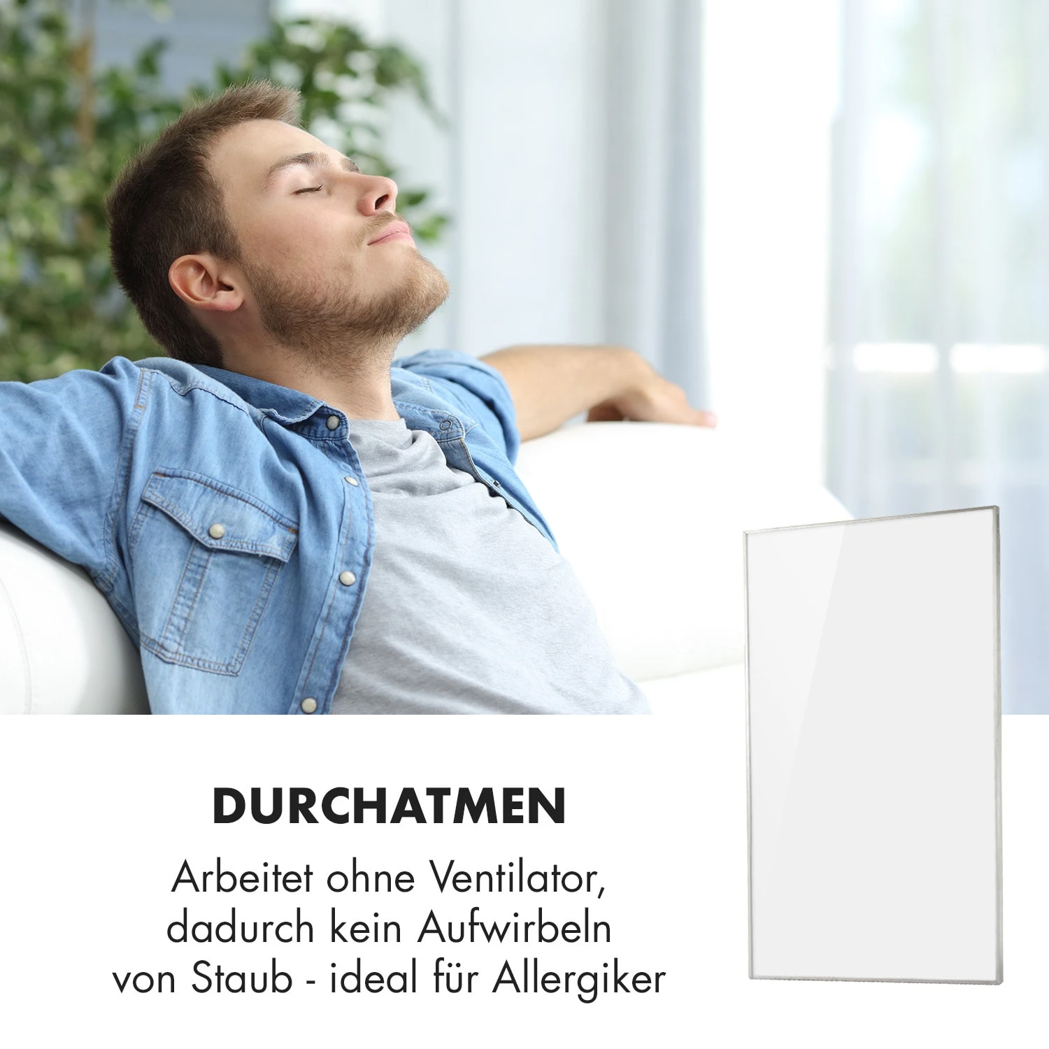 Wonderwall Air 60 Infrarotheizung 101x60cm 600W Wandinstallation Fernbedienung 7 Wonderwall Air 60 Infrarotheizung 101x60cm 600W Wandinstallation Fernbedienung – Bild 5