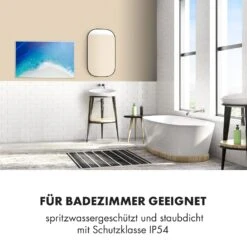 Wonderwall Air Art Strand Infrarotheizung 101x60cm 600W Fernbedienung -Klarstein 10034237 de 0005 logo