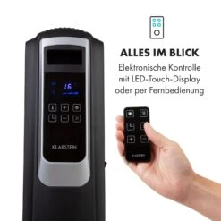 Thermaxx Noir Ölradiator 2500W 10-30° C 24h-Timer Fernbedienung -Klarstein 10034253 de 0003 logo