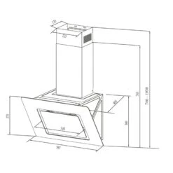 Sofia 60 Dunstabzugshaube Kopffrei 300 M³/h Touch-Control Glasfront -Klarstein 10034259 yy 0010 logo Klarstein Sofia 60 Dunstabzugshaube 60cm weiss